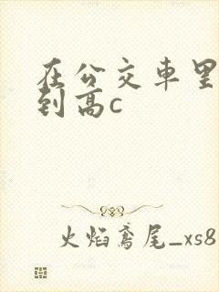 在公交车里c弄到高c