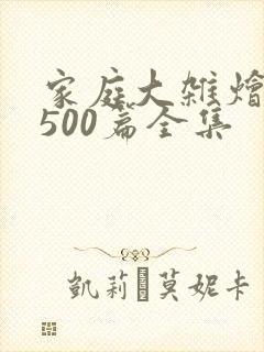 家庭大杂烩小说500篇全集