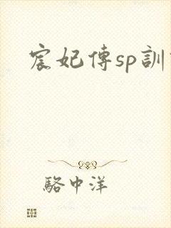 宸妃传sp训诫