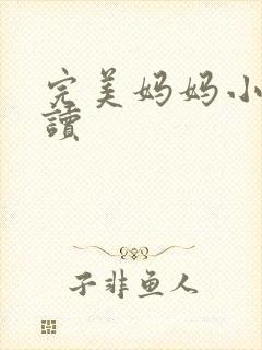 完美妈妈小说阅读