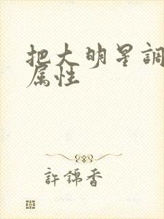 把大明星调成专属性封面
