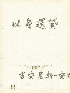以身还贷封面