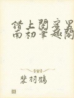 错上闺蜜男友沈南初笔趣阁封面