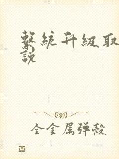 系统升级取液小说