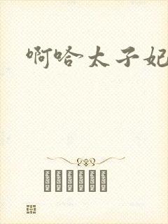 啊哈太子妃好骚封面