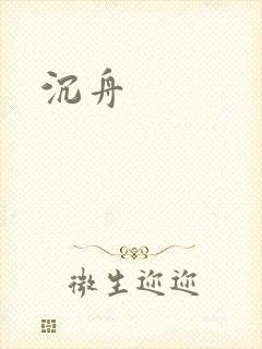沉舟封面