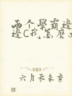 两个学霸边做题边C我怎么办