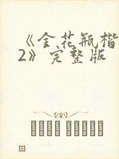 《金花瓶楷梅花2》完整版