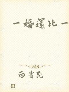 一婚还比一婚高