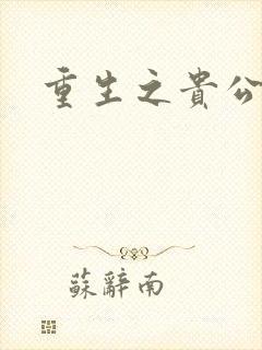 重生之贵公子