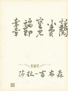 幸福宝小说最新章节免费阅读封面
