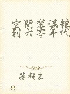 空间装满粮食回到六零年代