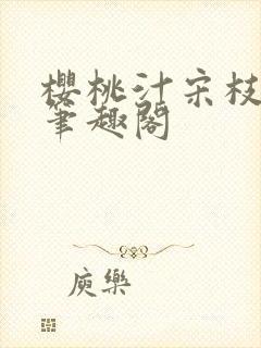 樱桃汁宋枝江野笔趣阁
