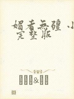 媚者无疆 小说 完整版封面