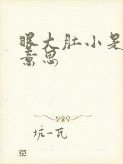 眼大肚小是什么意思