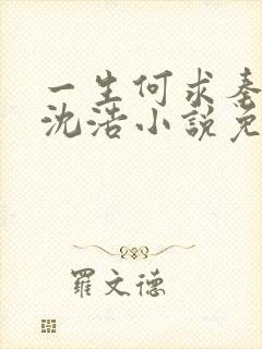 一生何求秦菲雪沈浩小说免费阅读全文