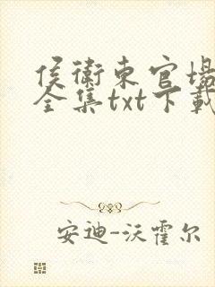 侯卫东官场笔记全集txt下载封面