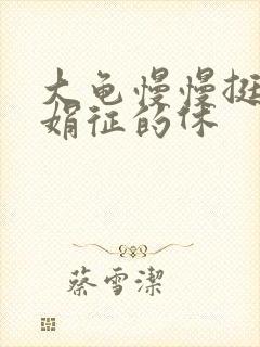 大龟慢慢挺进张娟征的休封面