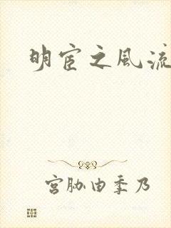 明宦之风流无边