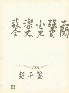 苏洁小强工地情全文免费阅读