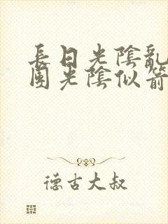长日光阴乱作一团光阴似箭封面