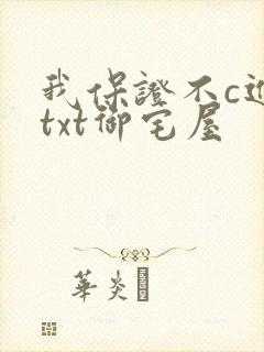 我保证不c进去txt御宅屋封面