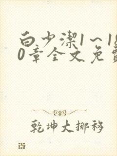 白少洁1~180章全文免费