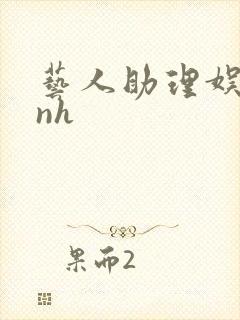 艺人助理娱乐圈nh封面