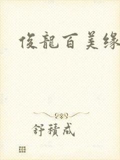 俊龙百美缘小说