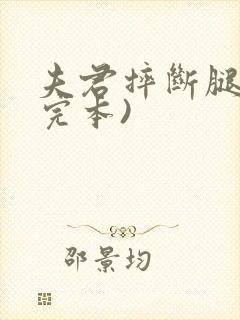 夫君摔断腿后(完本)