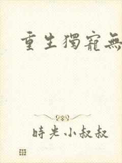 重生独宠无二封面