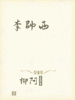 李帅西封面