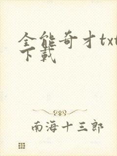 全能奇才txt下载