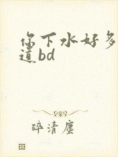 你下水好多下水道bd封面