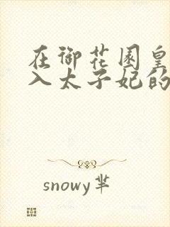 在御花园皇上进入太子妃的小说