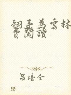 翻手为云林云免费阅读封面