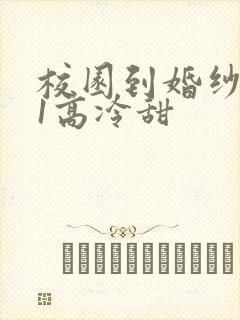 校园到婚纱1V1高冷甜