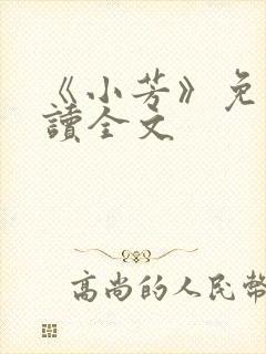 《小芳》免费阅读全文