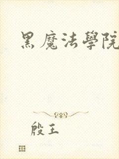 黑魔法学院封面