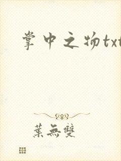掌中之物txt