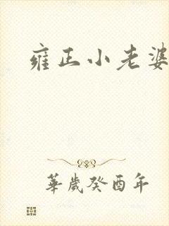 雍正小老婆封面