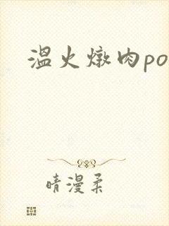 温火炖肉pop封面