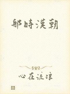 那时汉朝