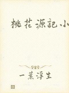 桃花源记小说封面