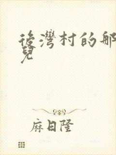 后湾村的那些事儿封面