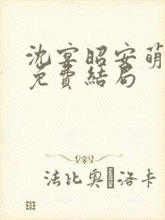 沈宴昭安萌全文免费结局