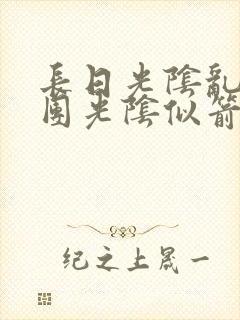 长日光阴乱作一团光阴似箭笔趣渺视频