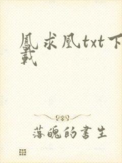 凤求凰txt下载封面