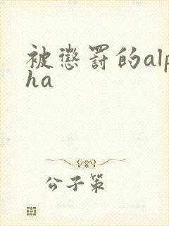被惩罚的alpha
