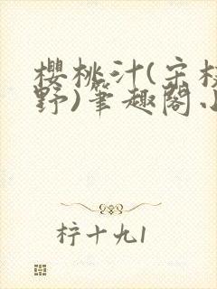 樱桃汁(宋枝江野)笔趣阁小说渡欲
